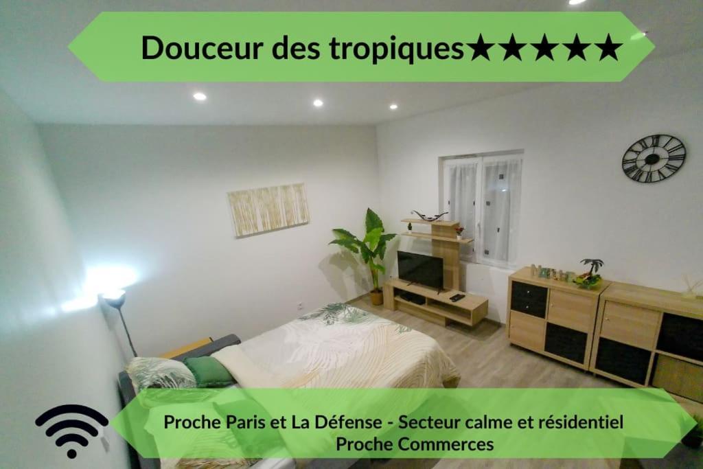 *Douceur Des Tropiques*Parisis Apartment Argenteuil Exterior photo